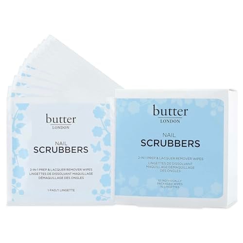 Butter LONDON Nail Polish Remover Pads, 10 Count, Travel-Friendly