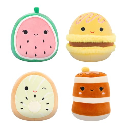 Squishmallows 5-Inch Food 4-Pack Plush Set