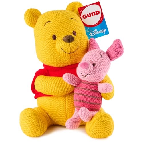 GUND Disney Pooh & Piglet Knit Plush, 10” Stuffed Animal