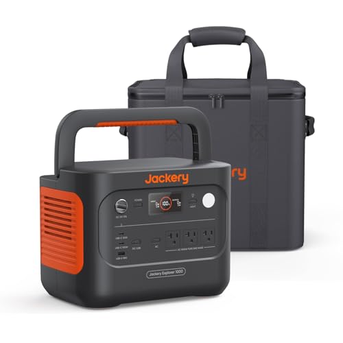 Jackery Explorer 1000 Portable Power Station with Bag, 1500W Output