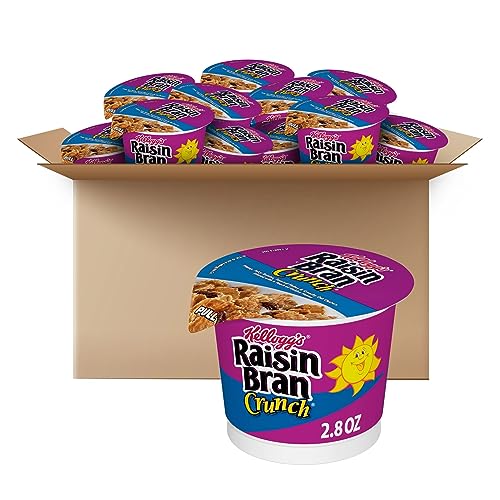 Kellogg’s Raisin Bran Crunch Cereal Cups, 12-Pack, 33.6oz