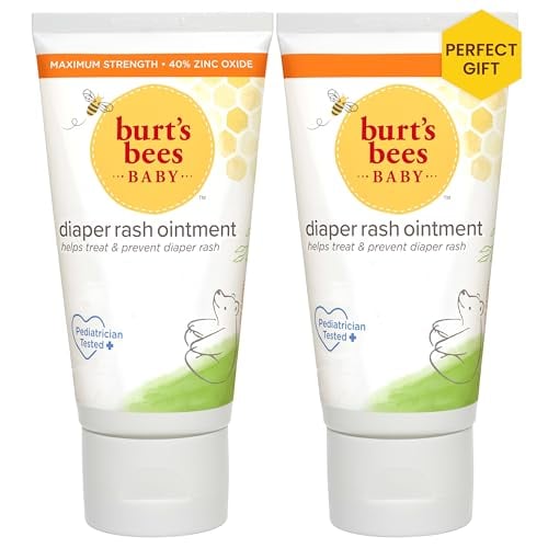 Burt’s Bees Baby Diaper Rash Ointment, 40% Zinc, 2-Pack