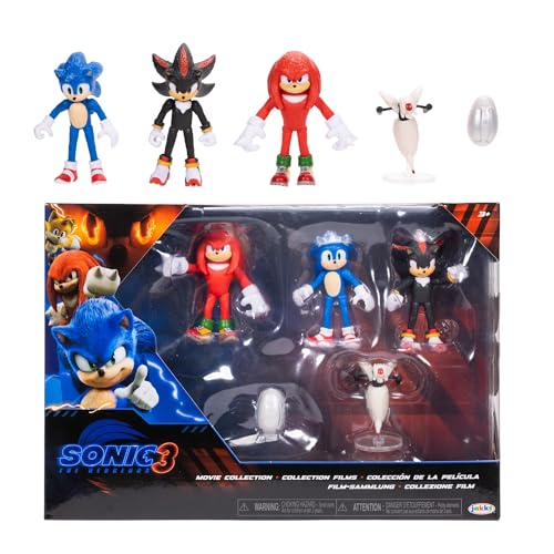 Sonic 3 Movie 2.5″ Figure Multi-Pack: Sonic, Knuckles, More