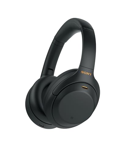 Sony WH-1000XM4 Wireless Noise Canceling Headphones with Mic, Black