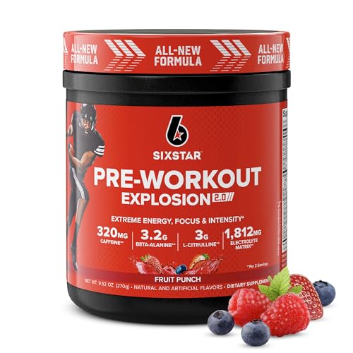 Six Star Pre-Workout, Fruit Punch, 30 Servings – Energy Supplement