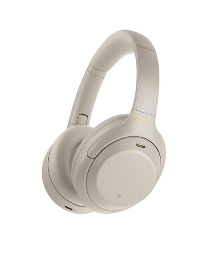 Sony WH-1000XM4 Wireless Noise-Canceling Headphones with Mic, Silver