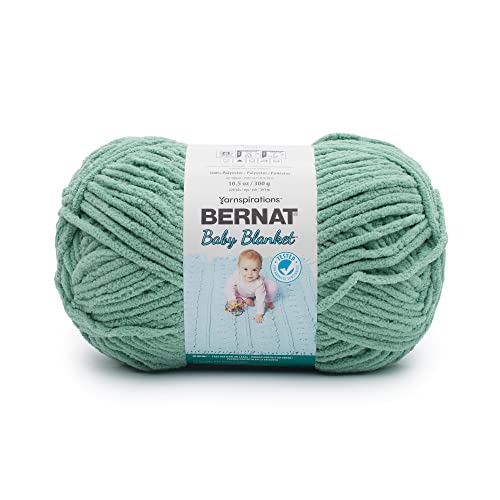 Bernat Baby Blanket Yarn, Misty Jungle Green, 10.5oz/300g