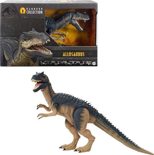 Mattel Jurassic World Allosaurus Figure, Premium Design, 19 Joints