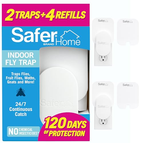 Safer Home Indoor Plug-in Fly Trap, 400 Sq Ft Coverage