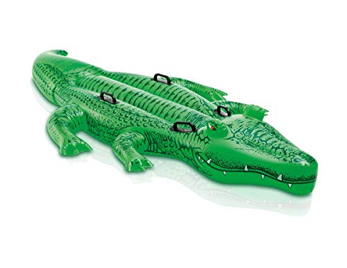 INTEX Giant Gator Pool Float with Handles, for Ages 3+