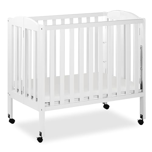 Dream On Me 3-in-1 Portable Crib, White, Greenguard Certified