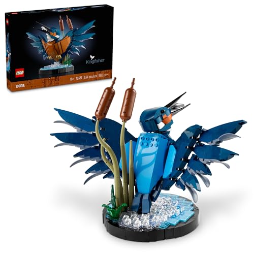 LEGO Icons Kingfisher Model Kit – 18+ Bird Lovers Gift