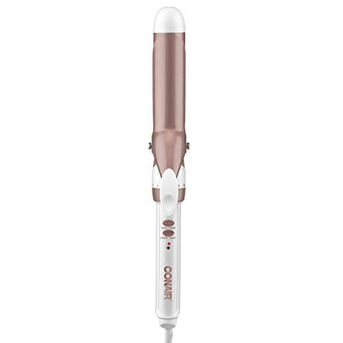 Conair Double Ceramic Curling Iron, 1 ¼” Barrel for Loose Curls