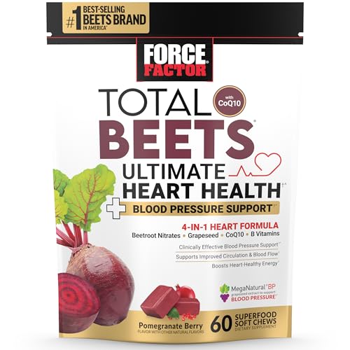 FORCE FACTOR Total Beets Heart Health & Blood Pressure Chews