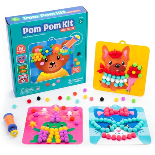 Pom Pom Kit: Mess-Free DIY Crafts for Kids Ages 5+