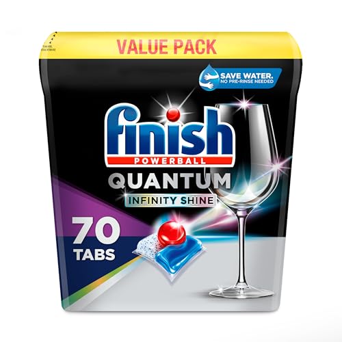 Quantum Infinity Shine Dishwasher Detergent Tablets, 70 Count
