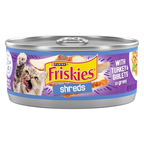 Purina Friskies Turkey & Giblets Wet Cat Food, 24-Pack