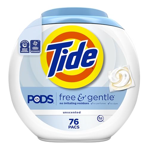 Tide PODS Free & Gentle Detergent, 76 Count