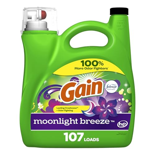 Gain Moonlight Breeze Laundry Detergent, 107 Loads, HE Compatible