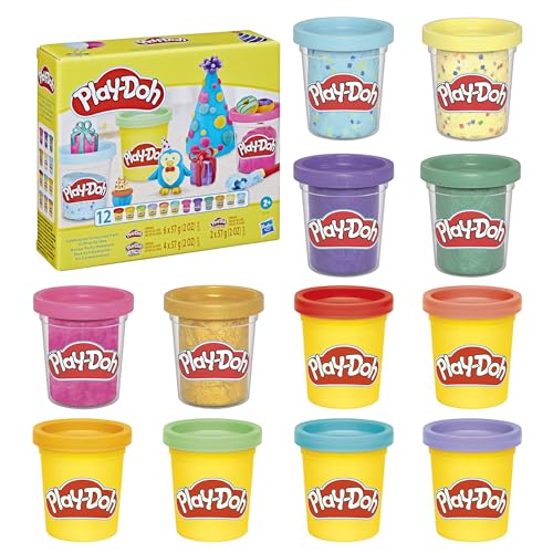 Play-Doh 12 Pack: Assorted Colors & Metallic Shine, Ages 3+