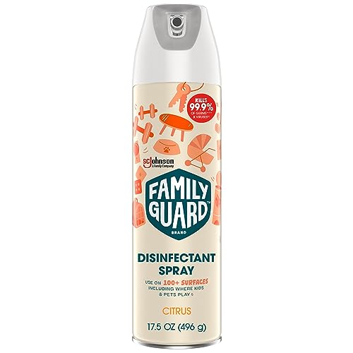 Family Guard Citrus Disinfectant Spray, 17.5 oz, Antibacterial