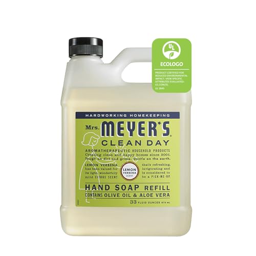 MRS. MEYER’S Lemon Verbena Hand Soap Refill, 33 oz