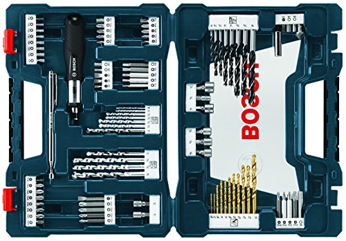 BOSCH 91-Piece Drill & Drive Set for Wood, Metal, Masonry