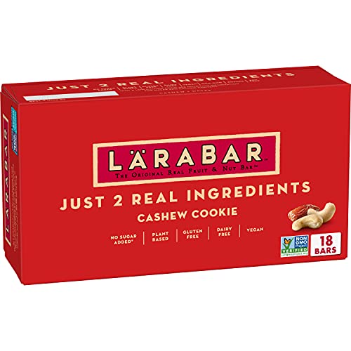 Larabar Cashew Cookie, Gluten-Free Vegan Bars, 1.7 oz, 18-Pack