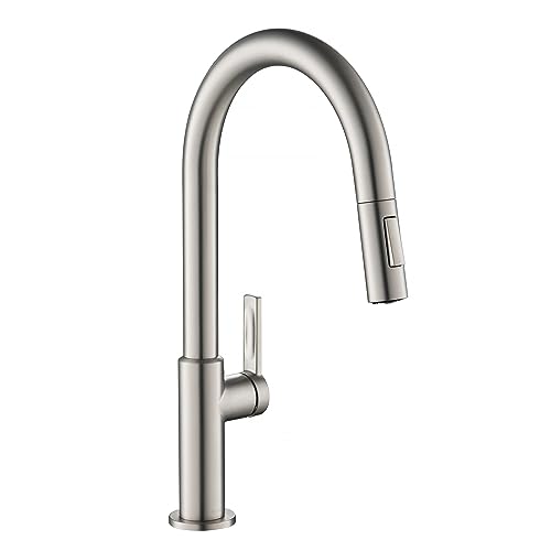 KRAUS Oletto Pull Down Kitchen Faucet, Spot Free Stainless