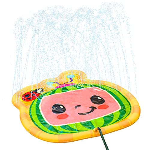 CoCoMelon 48″ Splash Pad: Toddler Sprinkler & Play Mat