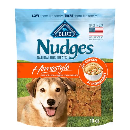 Blue Buffalo Nudges Chicken Dog Treats, USA, 10-oz Bag