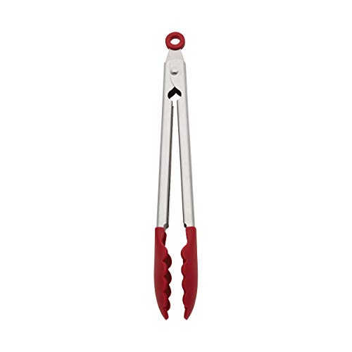 KitchenAid 12″ Red Silicone Tongs