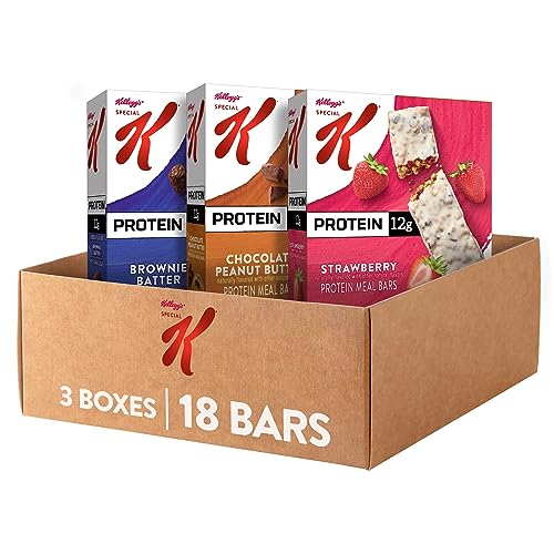 Special K Protein Meal Bars Variety Pack (18 Bars, 3 Boxes)