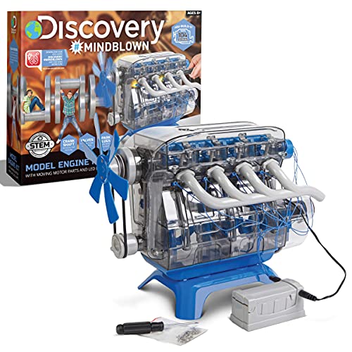 Discovery #MINDBLOWN 4-Cylinder Engine Kit: STEM Gift for All Ages