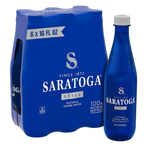 Saratoga Still Water, 6-Pack, 16 Fl Oz, Recycled Bottles