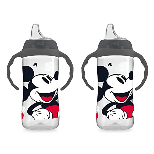 NUK Mickey Mouse Spill-Proof Sippy Cup 10oz, 2-Pack, BPA Free