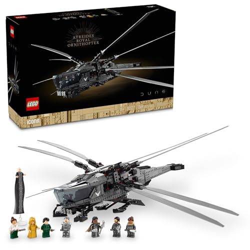 LEGO Dune Ornithopter 10327 with 8 Minifigures, Collectible Model