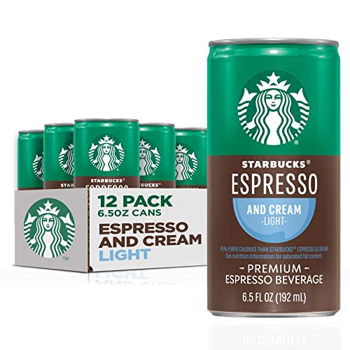 Starbucks Espresso & Cream Light, 6.5oz Cans, 12 Pack
