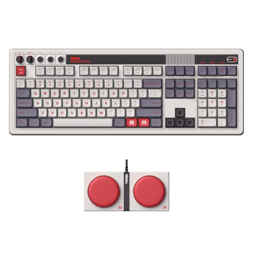 8BitDo Retro 108-Key Wireless Mechanical Gaming Keyboard