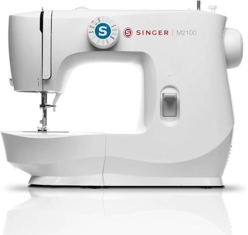 SINGER M2100 Compact Sewing Machine, 63 Stitches, LED, Buttonhole
