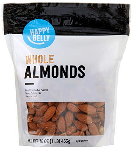 Happy Belly Whole Raw Almonds, 16 oz Pack