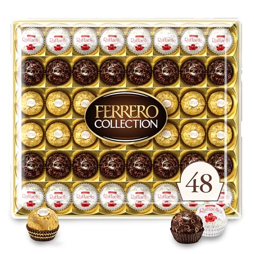 Ferrero Rocher Assorted Chocolates Gift Box, 48 Count