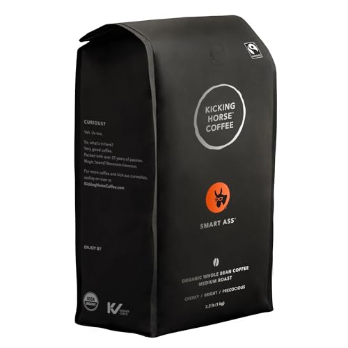 Kicking Horse Smart Ass Medium Roast Whole Bean Coffee, 2.2 lb