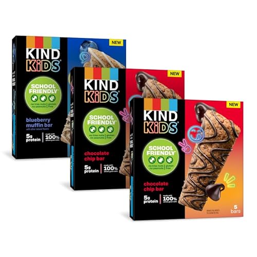 KIND Kids Blueberry & Chocolate Chip Oat Bars, Nut-Free, Gluten-Free