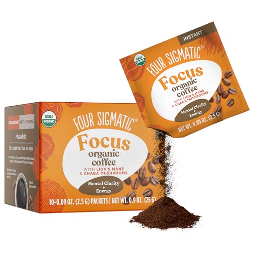 Four Sigmatic Focus Mushroom Coffee Mix, 10-Pack