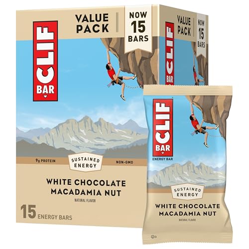 CLIF BAR – White Chocolate Macadamia Nut Energy Bars (15 Pack)