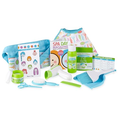 Melissa & Doug Salon & Spa Play Set, 16-Piece Toy Collection