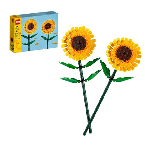 LEGO Sunflowers Building Toy for Ages 8+, Home Decor