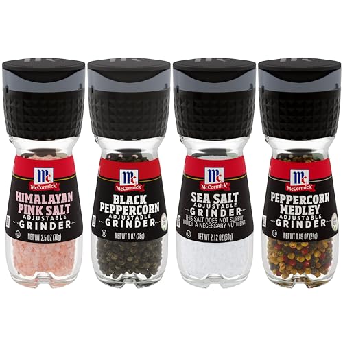 McCormick Grinder Pack: Himalayan Salt, Sea Salt, Peppercorns