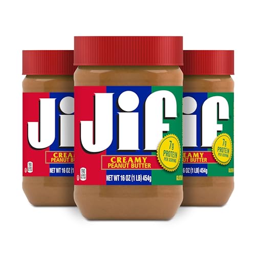 Jif Creamy Peanut Butter, 16 oz, 3-Pack
